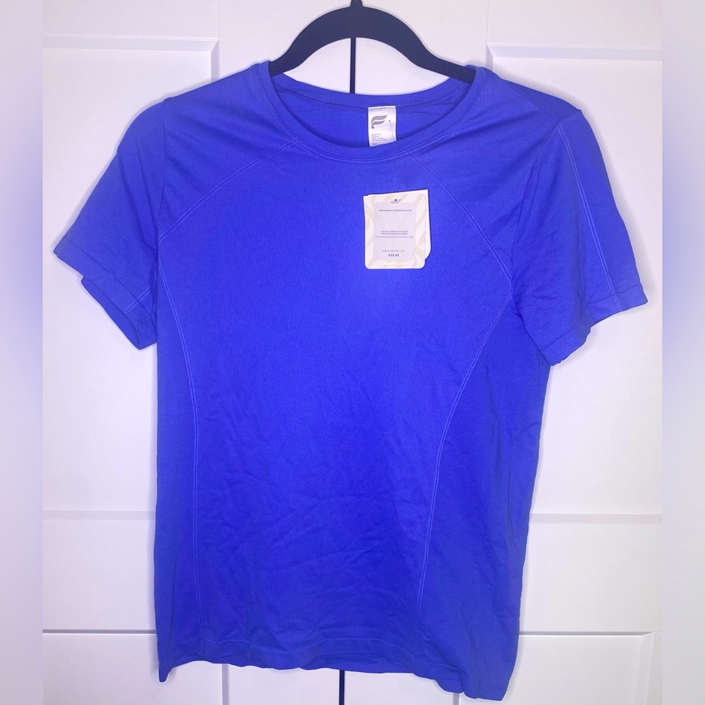 Fabletics Periwinkle Performance Seamless SS Top Size S